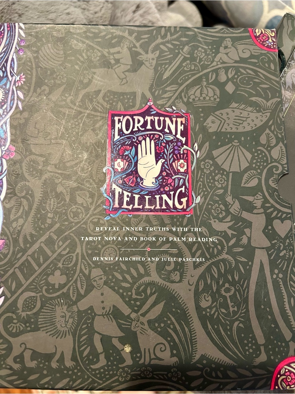 New FORTUNE TELLING Tera Nova Mini Cards w/Card Meanings & Palm Reading Book Set
